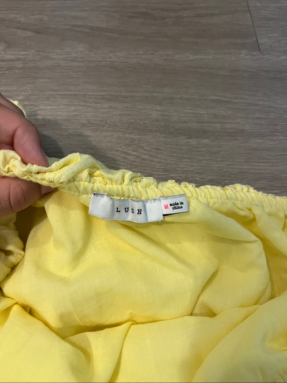 Lush Yellow Ruffle Crop Top - Picture 3 of 6